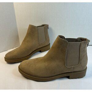 Kensie Sandor Chelsea Boot Women Size 9M Tan Suede Short Ankle Fashion Shoes